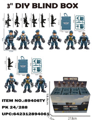 3" DIY Call of Justice Soldier Figure with Weapon 24/288PCS