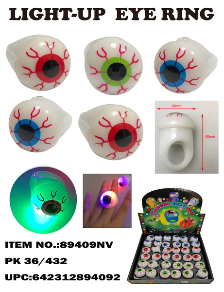 Flashing Eyeball Jelly Ring