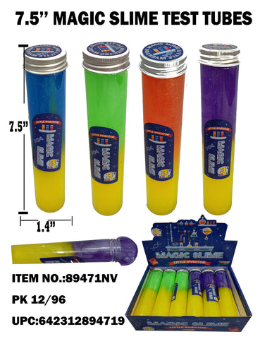 7.7" Two-Tone Magic Slime in Test Tube