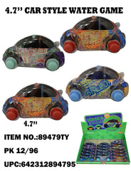 4.7" Handheld Cartoon Car Water Game